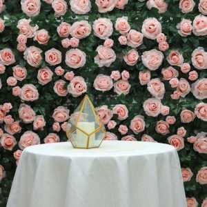 Blush Silk Rose Floral Backdrop