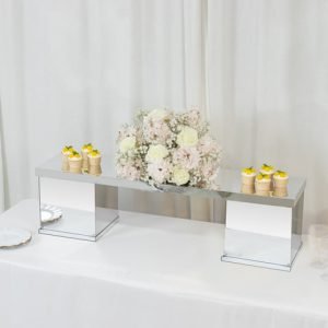 46"x12" Silver Table Bridge