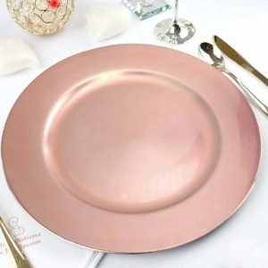 Blush Round Charger