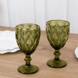 Glass Sage Water Goblet