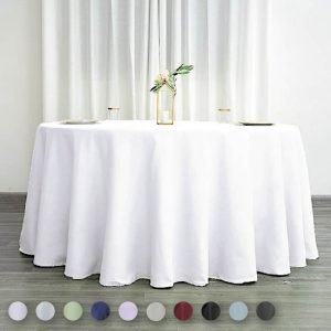 Polyester Round Tablecloth - 120"